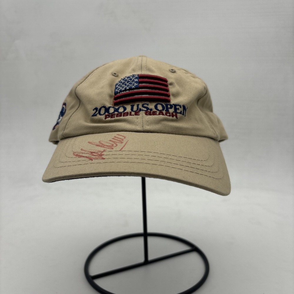 Vintage US Open Autographed Hat 2000 Ahead Headgear Embroidered American Flag